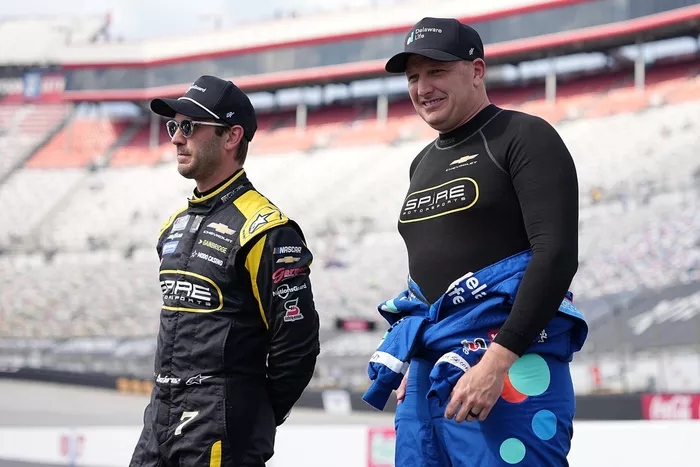 Daniel Suárez, Spire Motorsports, Michael McDowell, Spire Motorsports