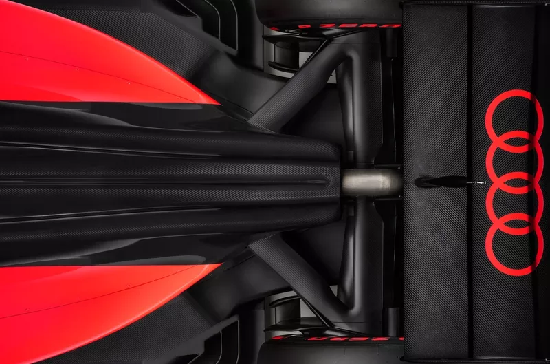 La livrée du concept RS26 de l'Audi F1 Team