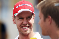 Себастьян Феттель, Ferrari и Нико Росберг, Mercedes AMG F1