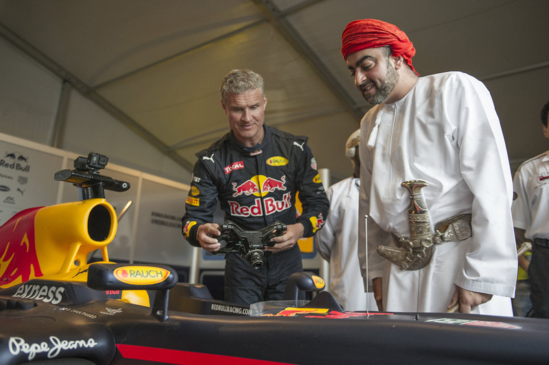 David Coulthard, Red Bull Racing during a show run in Oman