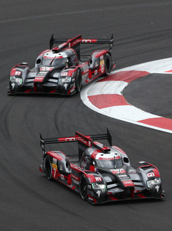 #7 Audi Sport Team Joest, Audi R18: Marcel Fässler, Andre Lotterer; #8 Audi Sport Team Joest, Audi R
