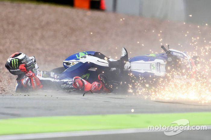 Jorge Lorenzo, Yamaha Factory Racing accidente