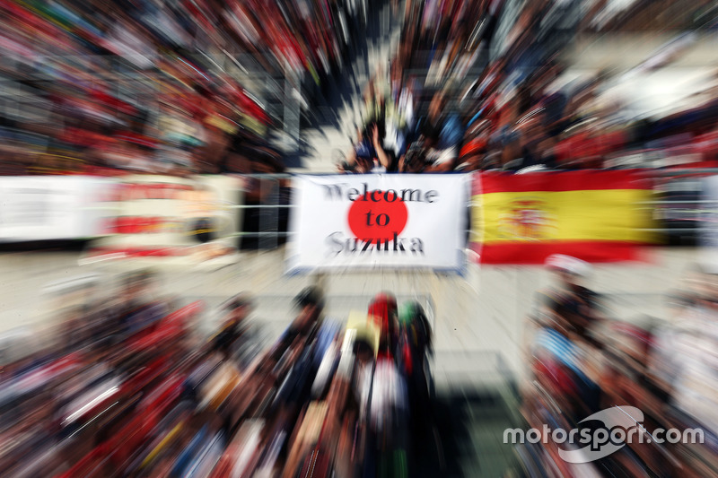 Fans in the grandstand