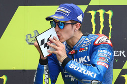 Podium: derde Maverick Viñales, Team Suzuki MotoGP
