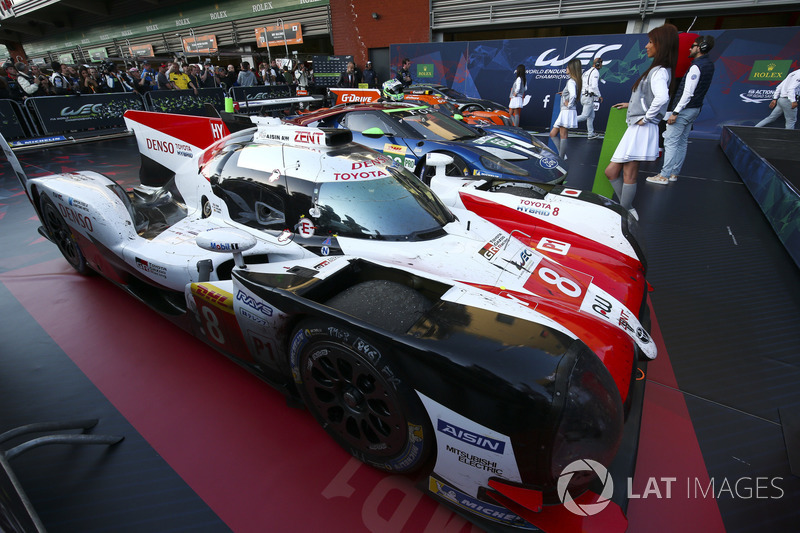 Winner car #8 Toyota Gazoo Racing Toyota TS050: Sébastien Buemi, Kazuki Nakajima, Fernando Alonso