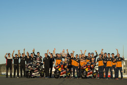 Johann Zarco, Ajo Motorsport, Kalex; Brad Binder, Red Bull KTM Ajo, KTM; Bo Bendsneyder, Red Bull KT