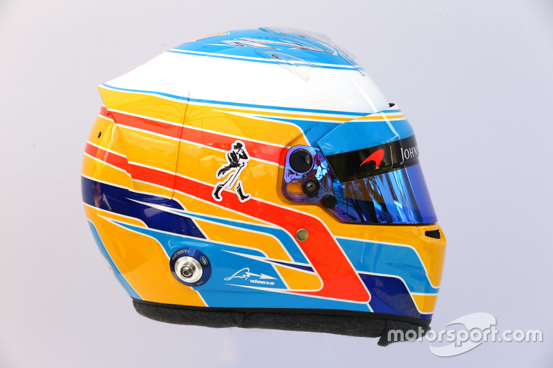 Le casque de Fernando Alonso, McLaren