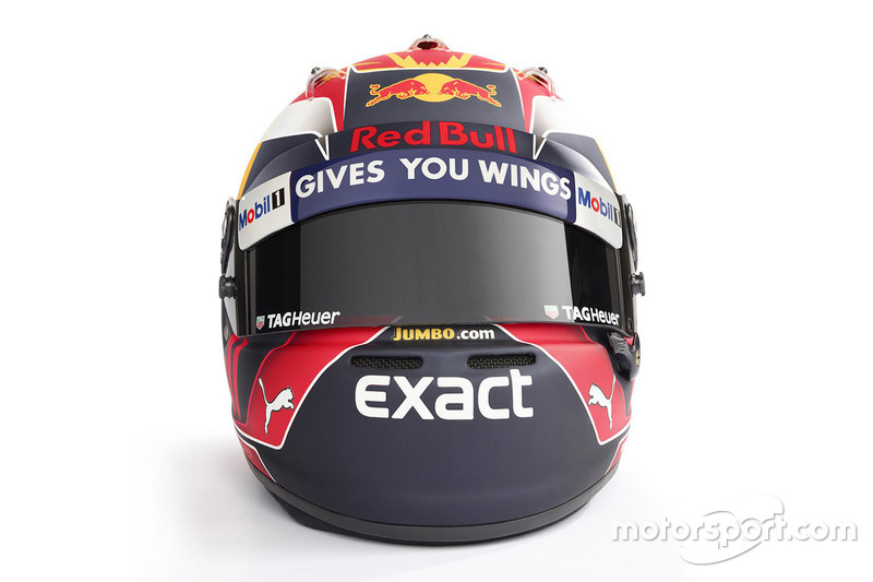 Helm van Max Verstappen, Red Bull Racing