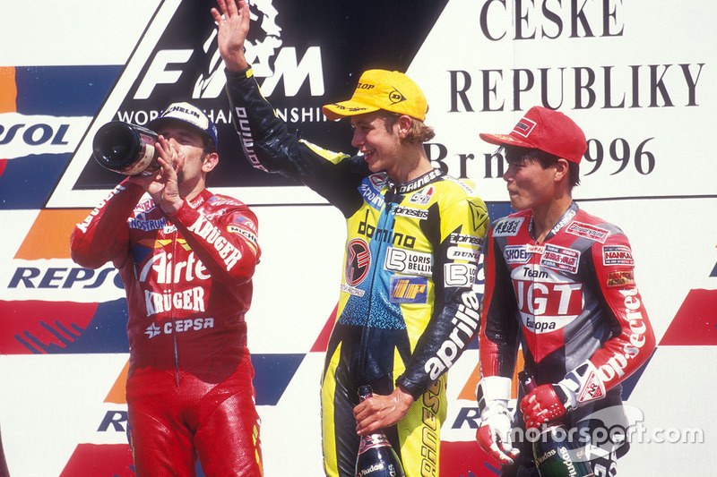 Podium: 1. Valentino Rossi, Aprilia; 2. Jorge Martinez, Aprilia; 3. Tomomi Manako, Honda