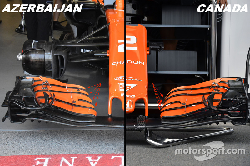 McLaren MCL32 nose and front wing