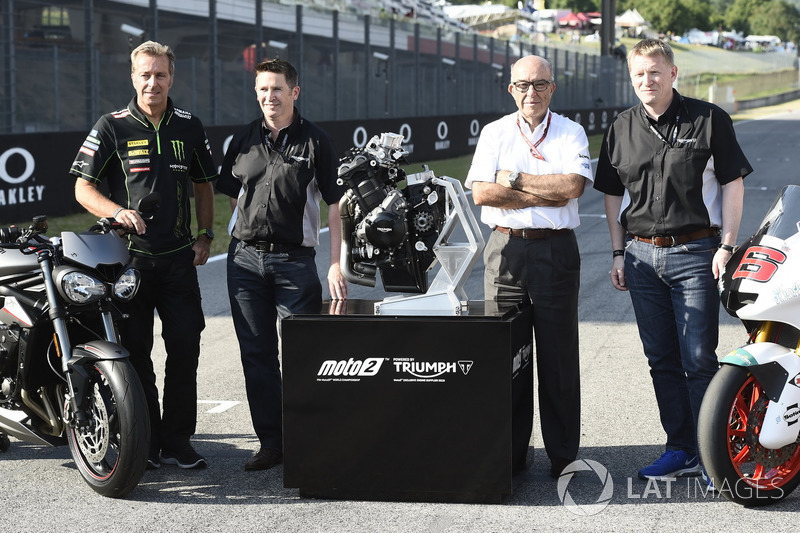 Triumph Moto2 engine supplier for 2019, Hervé Poncharal, Tech 3, Steve Sergent, Carmelo Ezpeleta, CEO Dorna, Andrew Stroud