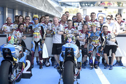 Le poleman Alex Marquez, Marc VDS, le deuxième, Franco Morbidelli, Marc VDS