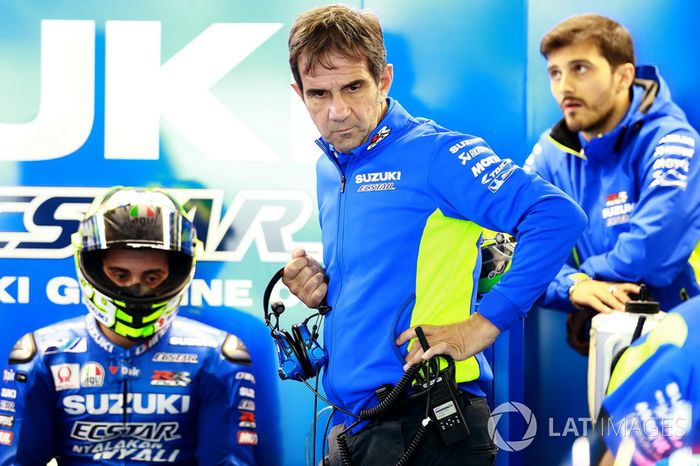 Andrea Iannone, Team Suzuki MotoGP, Davide Brivio, manager del equipo Suzuki MotoGP