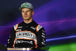 Nico Hulkenberg, Sahara Force India F1 nella conferenza stampa FIA post qualifiche