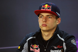 Max Verstappen, Scuderia Toro Rosso in the FIA Press Conference