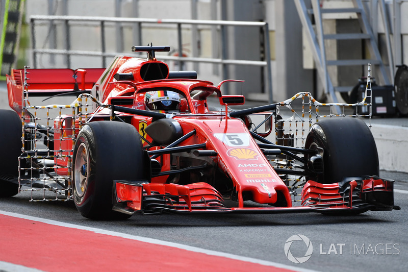 Sebastian Vettel, Ferrari SF71H aero sensörü