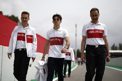 Charles Leclerc, Sauber walks the track