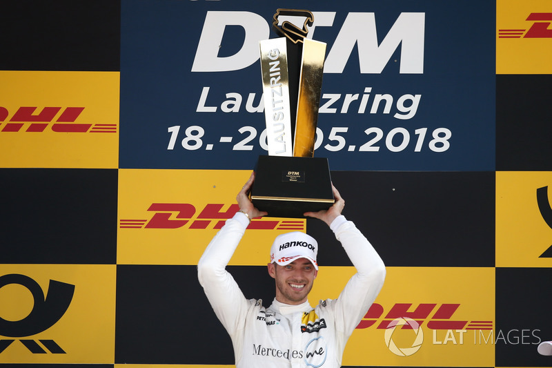 Podium: Race winner Edoardo Mortara, Mercedes-AMG Team HWA