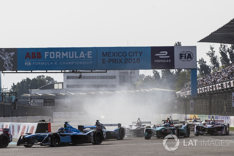 Nicolas Prost, Renault e.Dams, at the start of the race