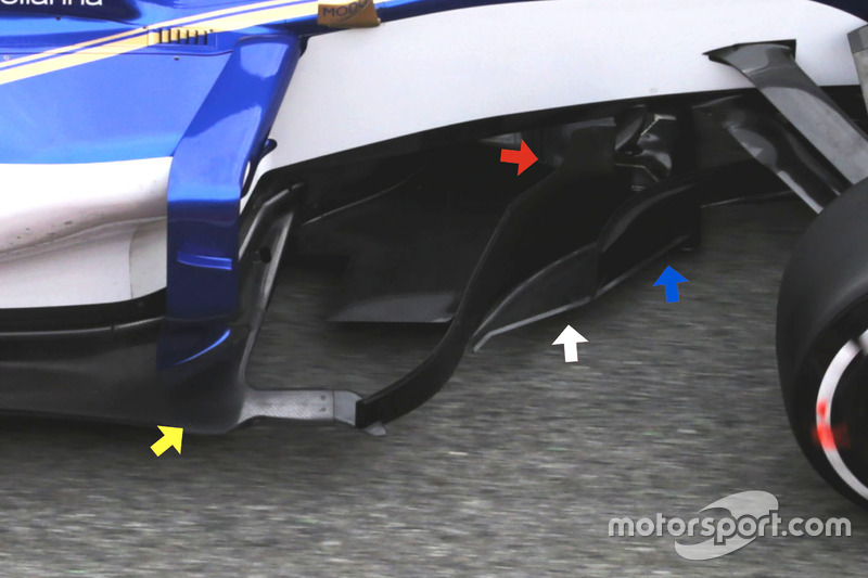 Sauber C36, bargeboards