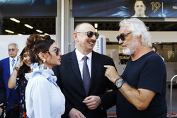 Azerbaycan Başkanı Ilham Aliyev ve First Lady Mehriban Aliyeva, Flavio Briatore