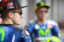 Maverick Viñales, Yamaha Factory Racing; Valentino Rossi, Yamaha Factory Racing