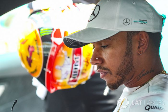 Lewis Hamilton, Mercedes AMG F1 in a Mercedes AMG GTS