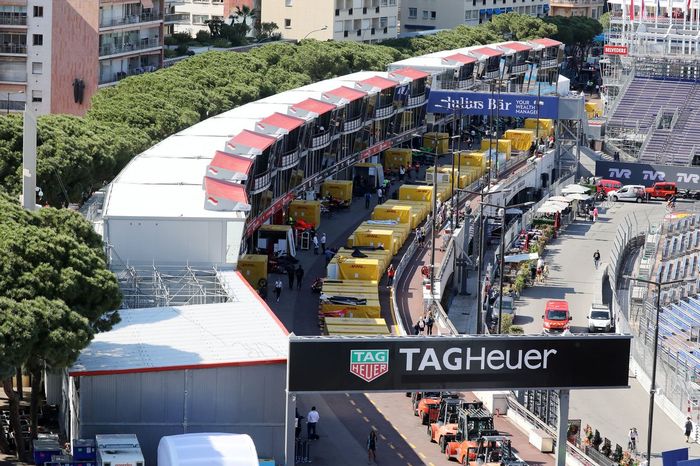 Pit lane de Mónaco