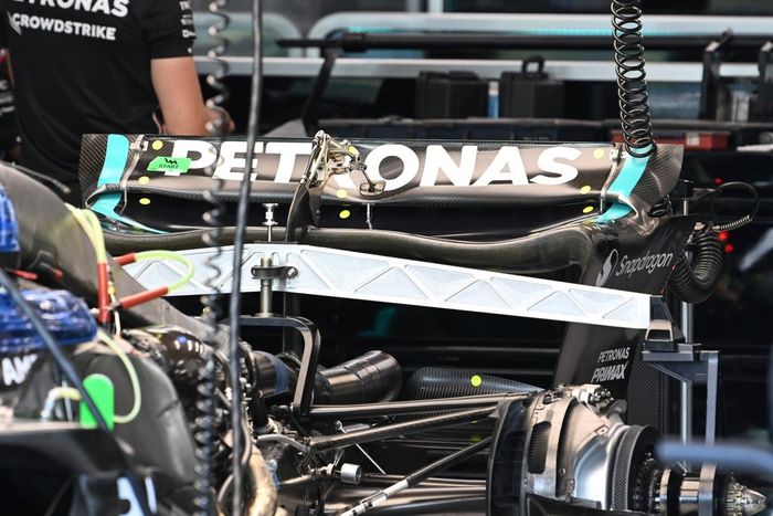 Mercedes W14 detalles técnicos