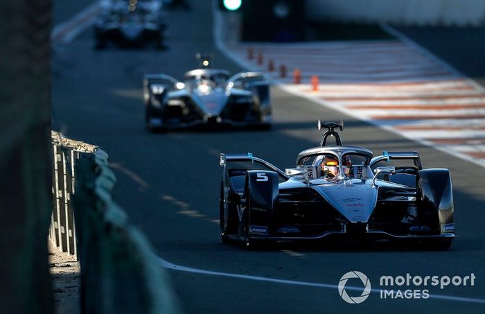 Stoffel Vandoorne, Mercedes Benz EQ Formula, EQ Silver Arrow 01 exits the pit lane