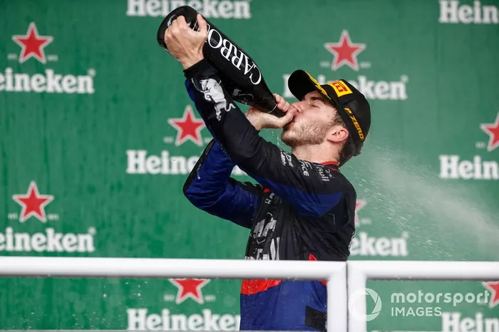 Podio: segundo lugar Pierre Gasly, Toro Rosso