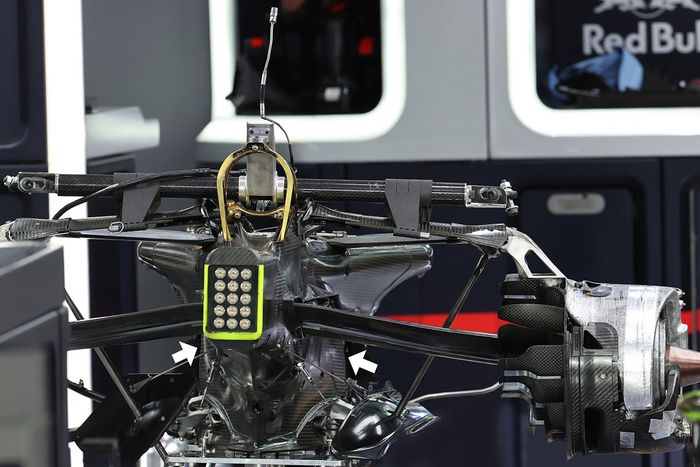 Detalle de la caja de cambios del Red Bull Racing RB16B