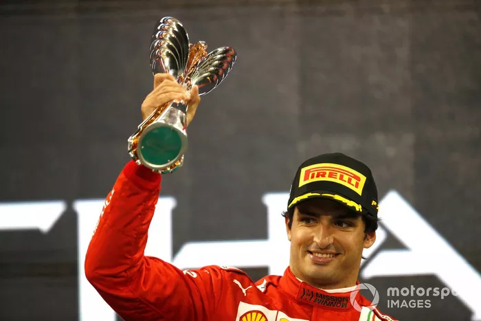 Podio: tercer lugar Carlos Sainz Jr., Ferrari
