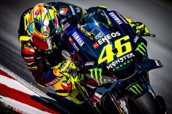 Valentino Rossi, Yamaha Factory Racing, casco per i test