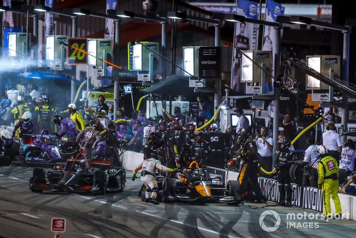 Patricio O'Ward, Arrow McLaren SP Chevrolet, Pit Stop