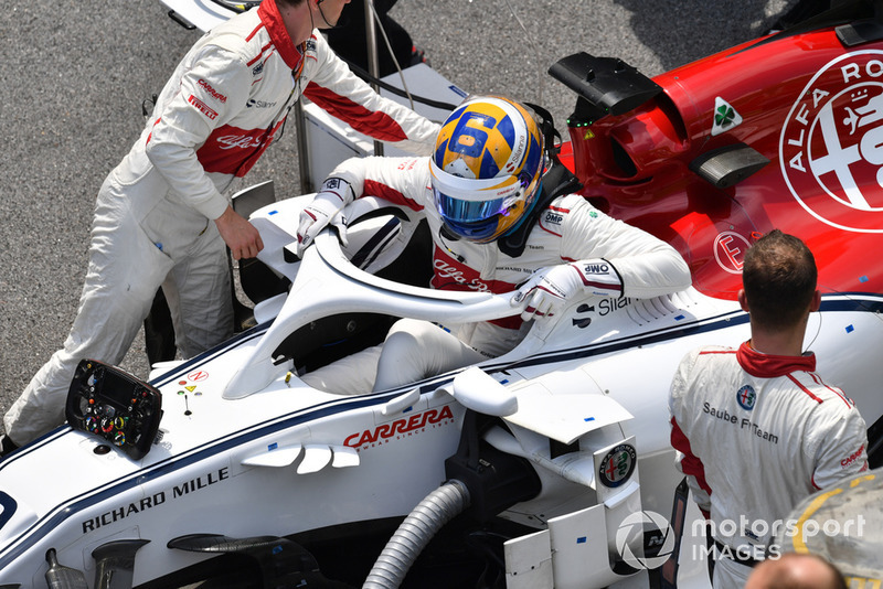 Marcus Ericsson, Alfa Romeo Sauber C37 on the grid