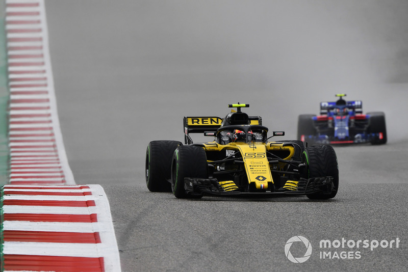 Carlos Sainz Jr, Renault Sport F1 Team R.S. 18 y Pierre Gasly, Scuderia Toro Rosso STR13