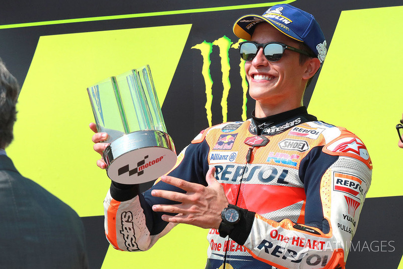 Podio: il terzo classificato Marc Marquez, Repsol Honda Team