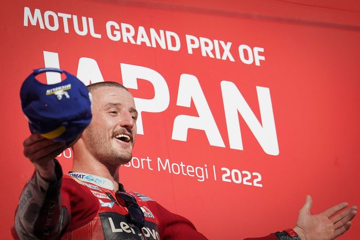 Podio: Ganador de la carrera Jack Miller, equipo Ducati