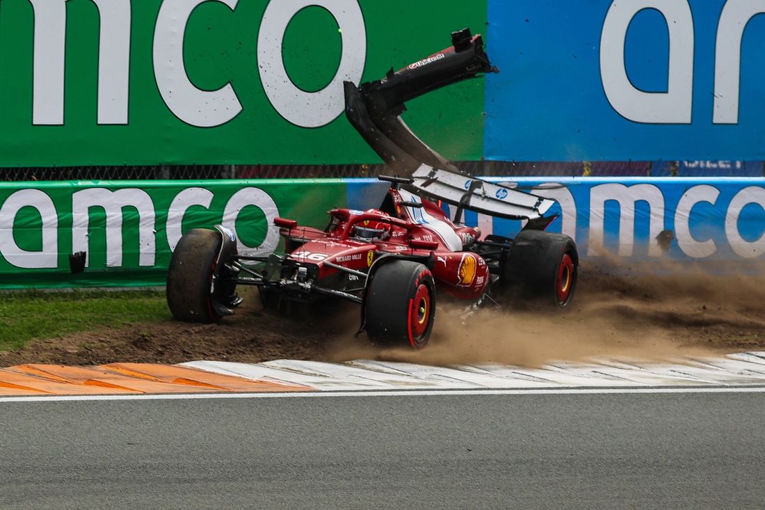 Charles Leclerc, Ferrari crash