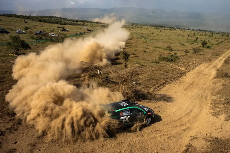 Gus Greensmith, Jonas Andersson, Toksport WRT Skoda Fabia RS Rally2.