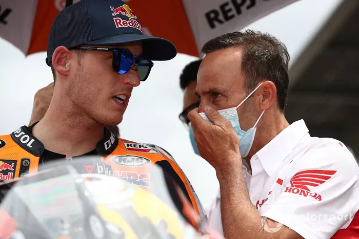 Pol Espargaró, Equipo Repsol Honda, Alberto Puig, Director del Equipo Repsol Honda de MotoGP