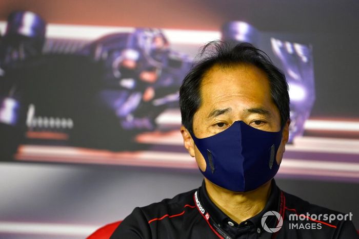 Toyoharu Tanabe, Director Técnico de F1 Honda, en la Conferencia de Prensa de los directores de equipo