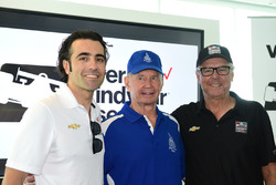 Dario Franchtti, Parnelli Jones y Rick Mears