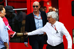 Bernie Ecclestone with Donald Mackenzie, CVC Capital Partners Managing Partner, Co Head of Global Investments