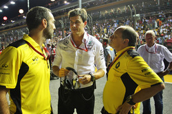 Cyril Abiteboul, Renault Sport F1 Director con Toto Wolff, Mercedes AMG F1 Accionista y Director Eje