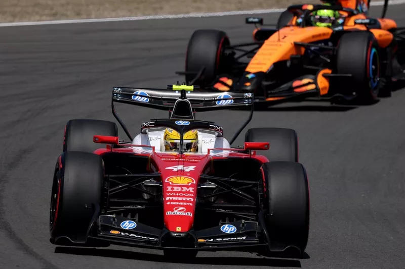 Lewis Hamilton, Ferrari, Lando Norris, McLaren