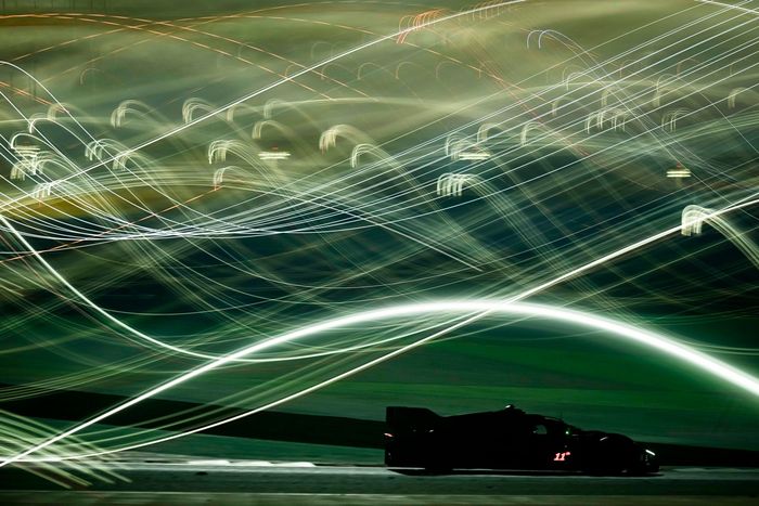 Track action at night