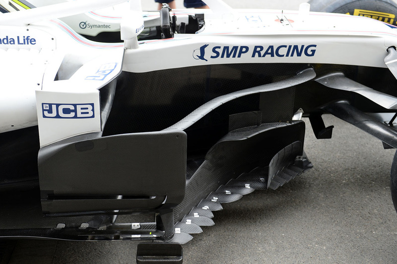 Williams FW41 barge board detail