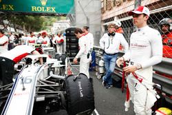 Charles Leclerc, Sauber, on the grid